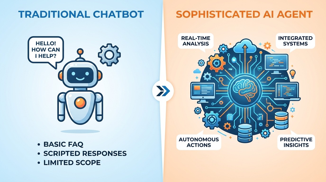 Chatbot vs AI agent — jaký je rozdíl a co vybrat pro firmu?